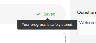 Indicator showing pending changes